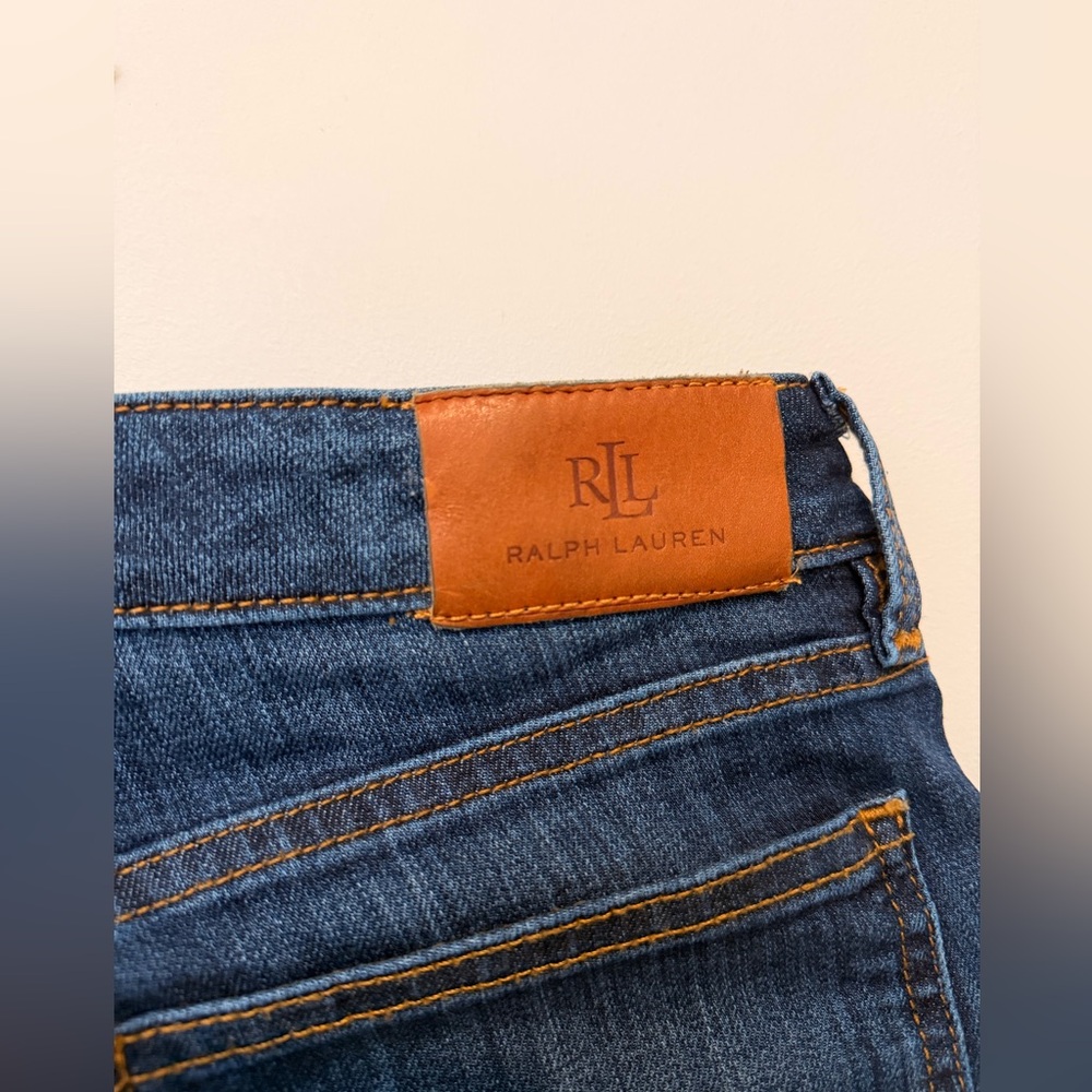 Lauren Ralph Lauren Dark Blue Straight Leg Jeans - Picture 9 of 16